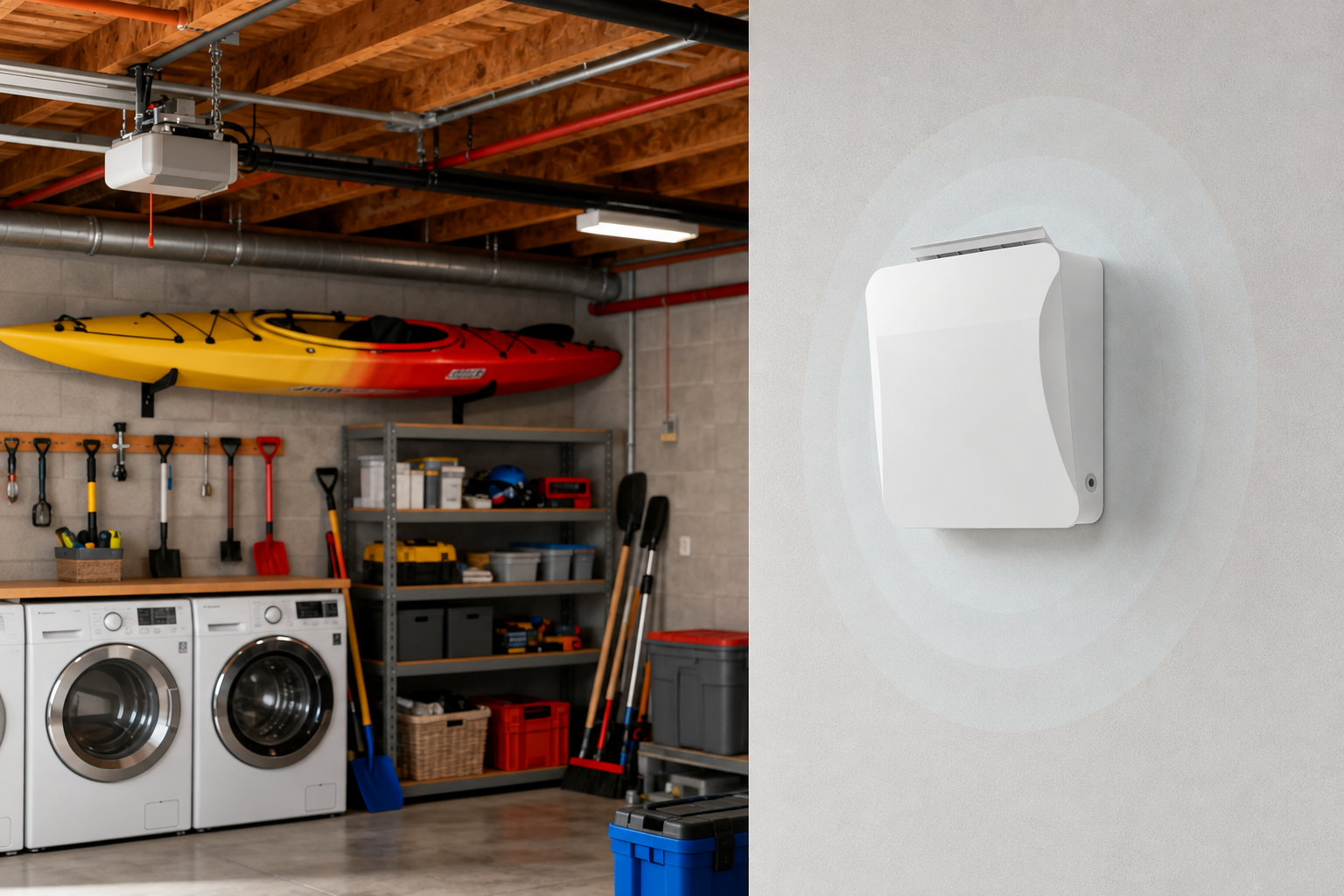 Base WiFi romventilator 110 med fuktstyring