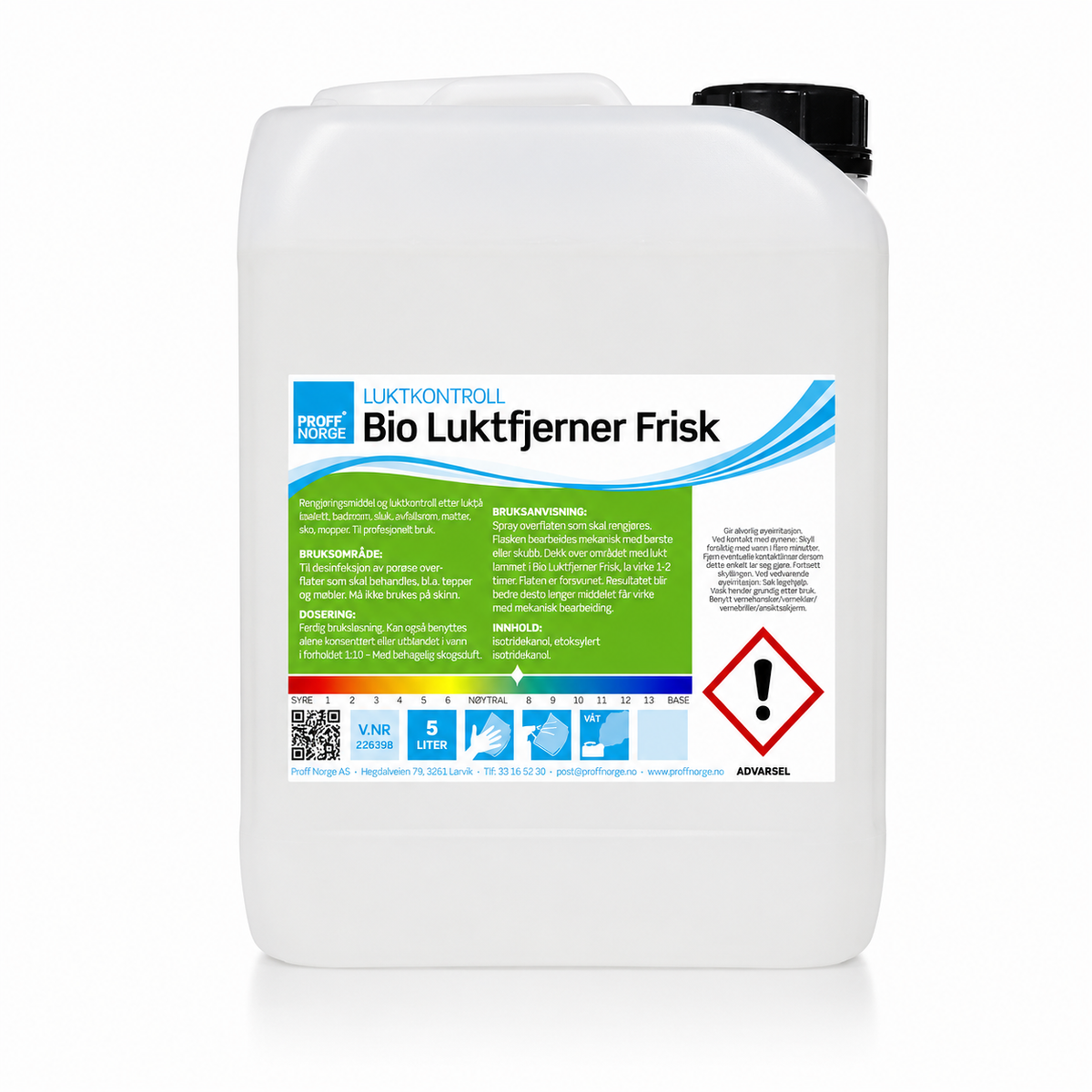 Bio Luktfjerner Frisk - 5 Liter