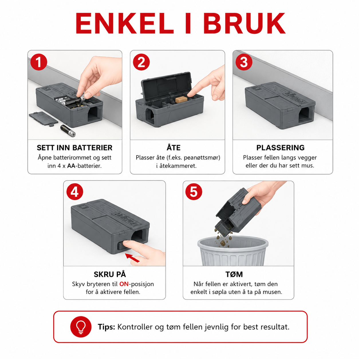 Elektrisk Musefelle Victor