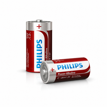 Philips LR14 C Alkaline Batterier - 2 pk