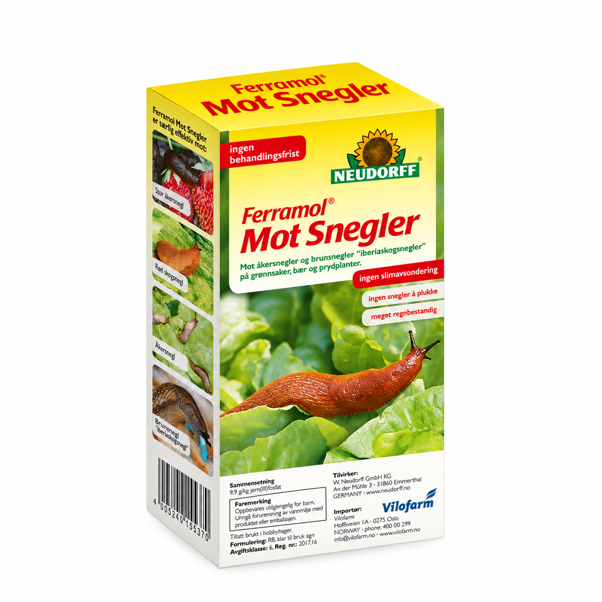 Ferramol sneglemiddel 0,5 kg – mot snegler i hagen