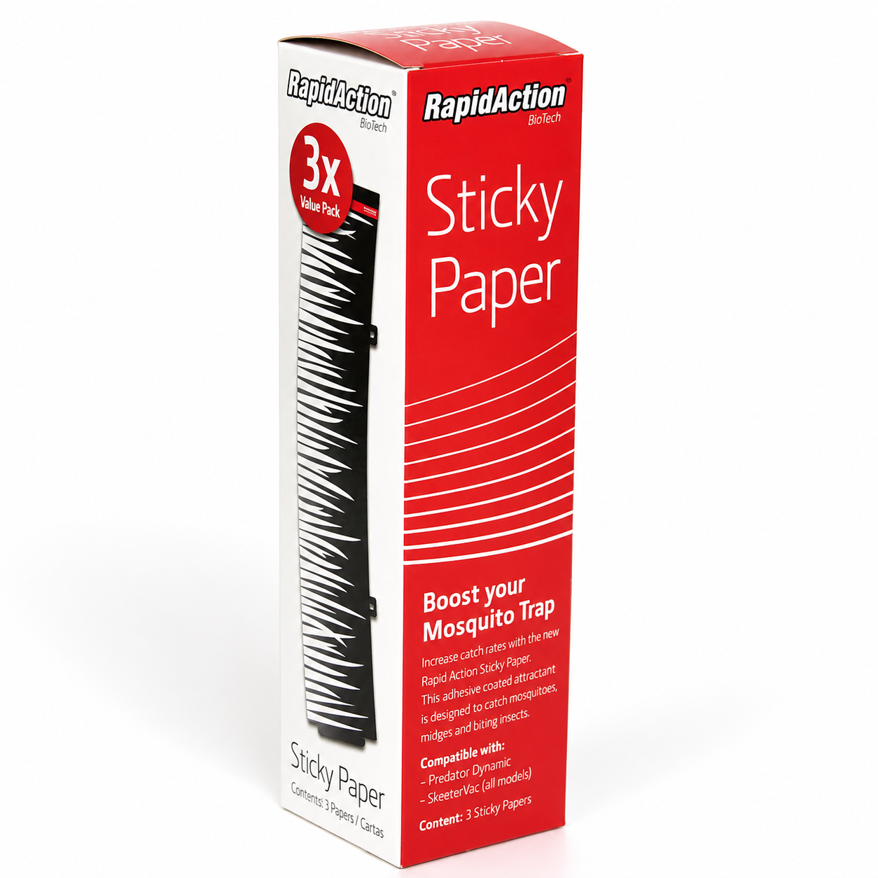 Sesongpakke SkeeterVac – Oktanol 3-pk + Sticky Paper 3-pk