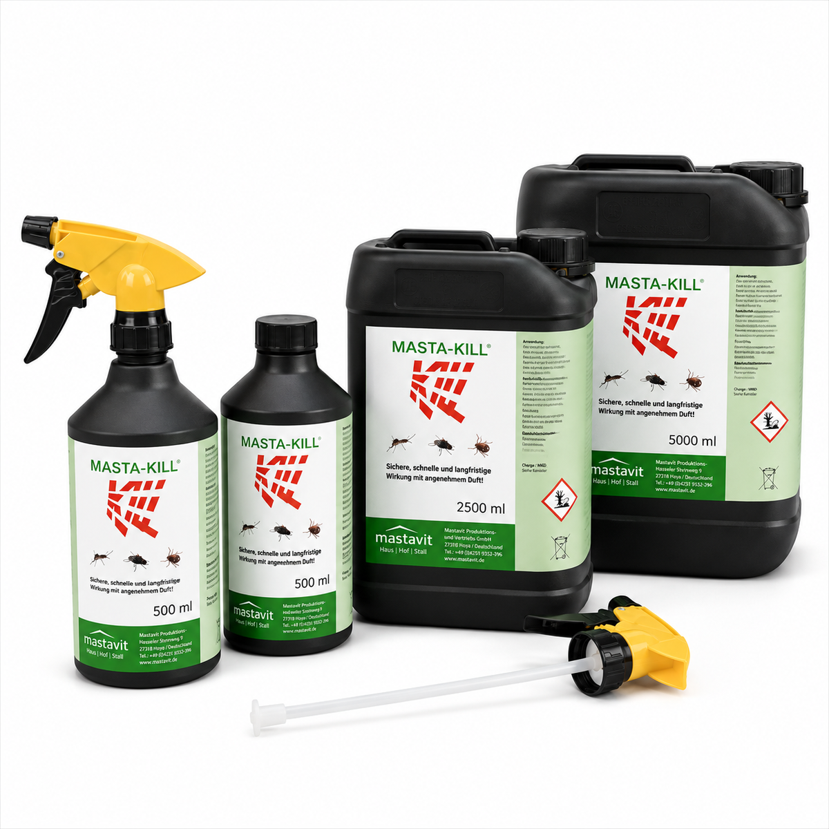 Masta-Kill universal insektmiddel 500 ml - 5 liter - velg størrelse