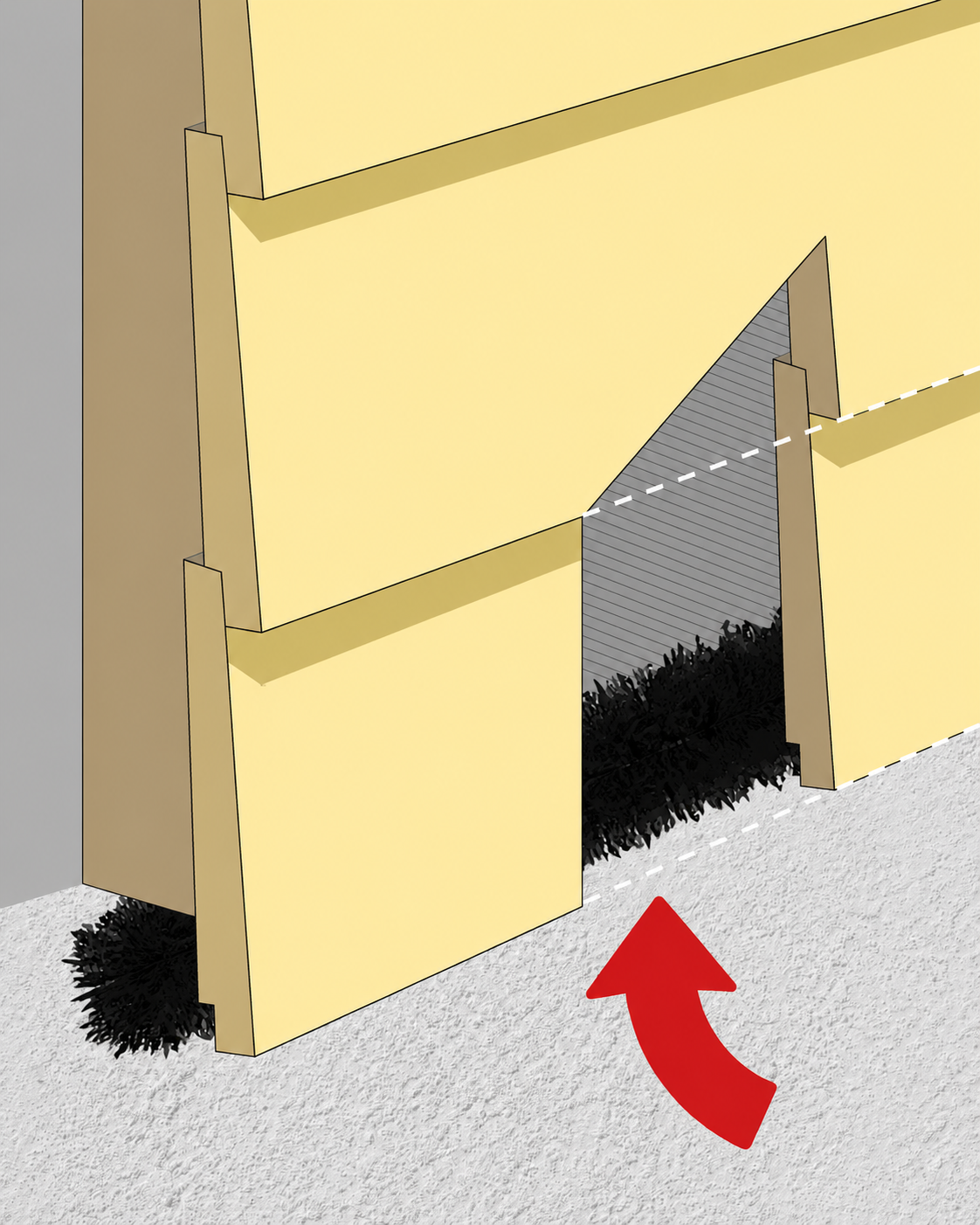 Musebørste PRO 4 meter x 10 cm