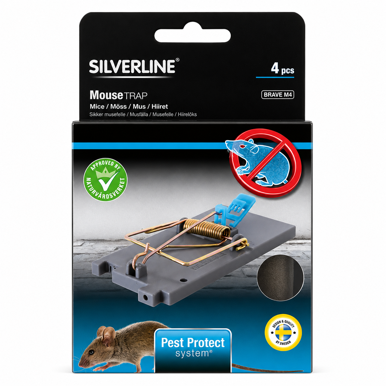Smart trap musefelle - 4 pk