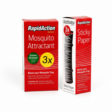 Sesongpakke SkeeterVac – Oktanol 3-pk + Sticky Paper 3-pk