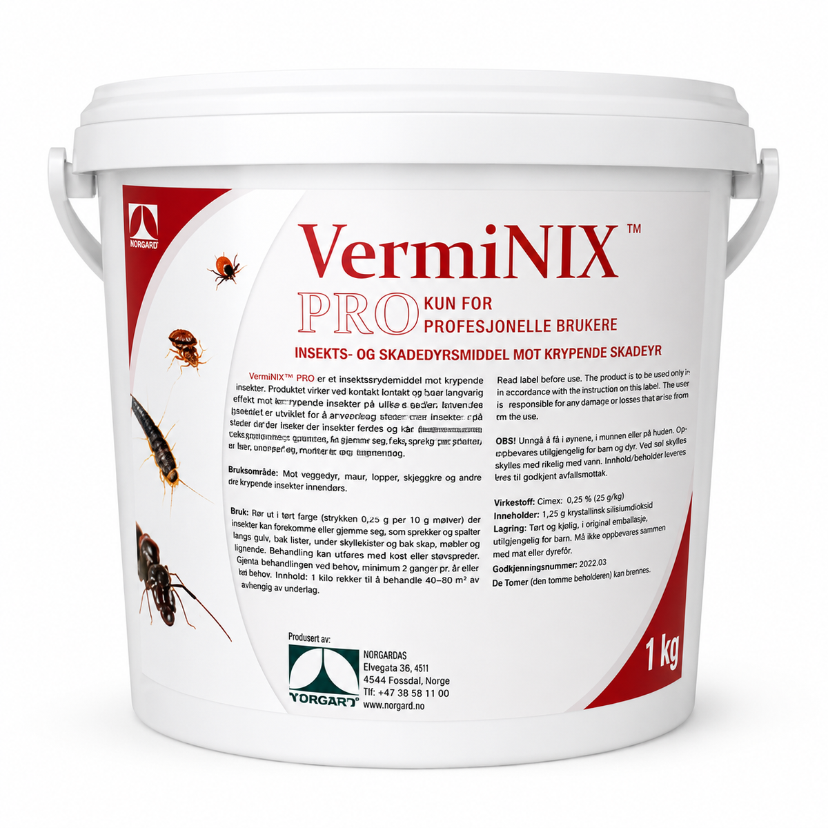 VermiNIX tørkepulver - 1 kg