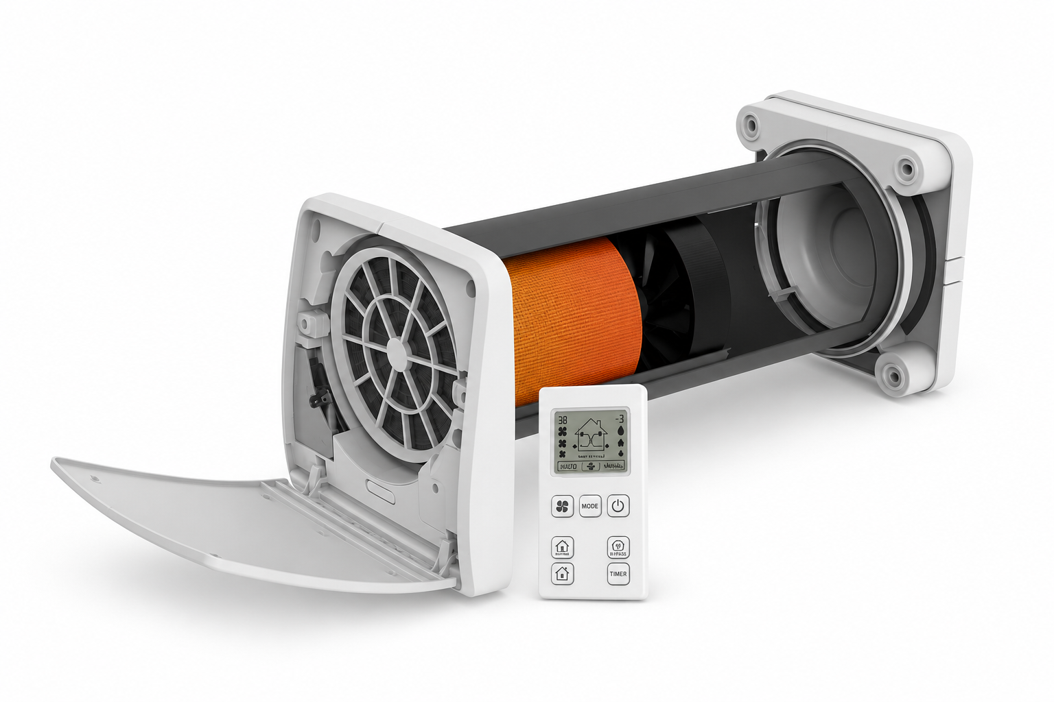 Unoklima 160RE romventilator med nattmodus
