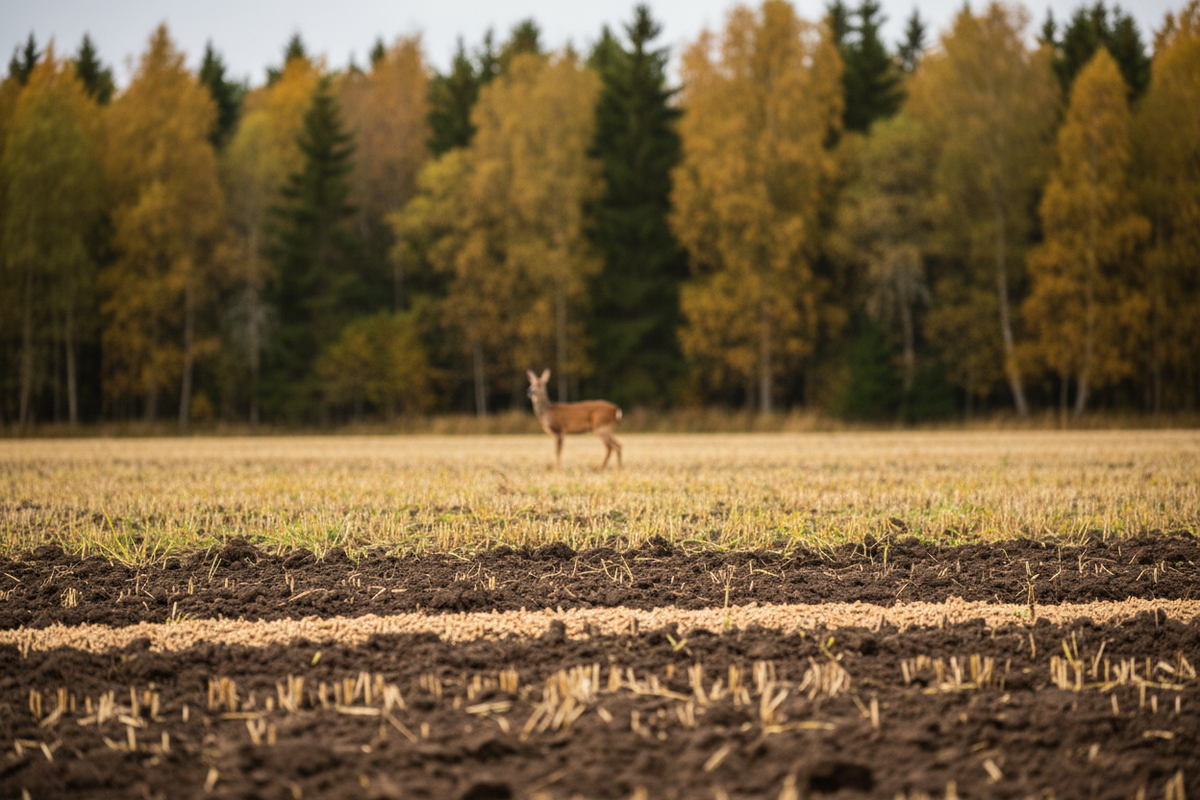 Revira miljøbilde – hjortevilt ved skogkant