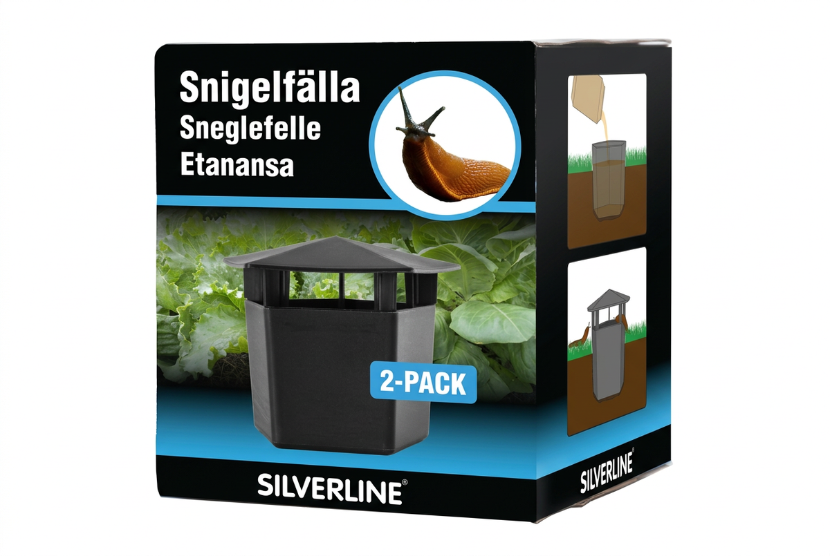 Silverline sneglefelle emballasje i 3:2-format